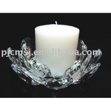 lotus crystal candleholder for home decoration 2016